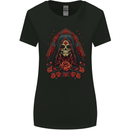 Santa Muerte Cult Female Deity Saint of Death Womens Wider Cut T-Shirt Black