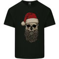 Santa Skull Gothic Heavy Metal Christmas Kids T-Shirt Childrens Black