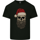 Santa Skull Gothic Heavy Metal Christmas Kids T-Shirt Childrens Black