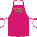 Santa T-Rex Drink Eat Merry Funny Christmas Cotton Apron 100% Organic Pink