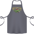 Santa T-Rex Drink Eat Merry Funny Christmas Cotton Apron 100% Organic Steel