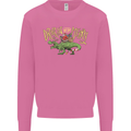 Santa T-Rex Drink Eat Merry Funny Christmas Mens Sweatshirt Jumper Azalea