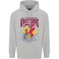 Santa Vacations Funny Christmas Surfer Surfing Childrens Kids Hoodie Sports Grey