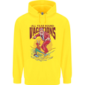 Santa Vacations Funny Christmas Surfer Surfing Childrens Kids Hoodie Yellow