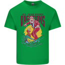 Santa Vacations Funny Christmas Surfer Surfing Kids T-Shirt Childrens Irish Green