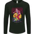 Santa Vacations Funny Christmas Surfer Surfing Mens Long Sleeve T-Shirt Black