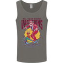 Santa Vacations Funny Christmas Surfer Surfing Mens Vest Tank Top Charcoal