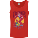 Santa Vacations Funny Christmas Surfer Surfing Mens Vest Tank Top Red
