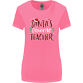 Santa's Favourite Teacher Funny Christmas Womens Wider Cut T-Shirt Azalea