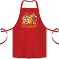Santa vs Jesus Funny Christmas Xmas Cotton Apron 100% Organic Red