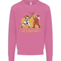 Santa vs Jesus Funny Christmas Xmas Mens Sweatshirt Jumper Azalea