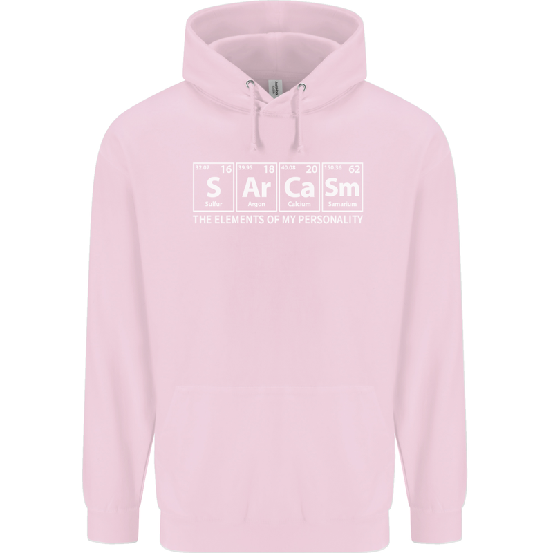 Sarcasm the Elements Personality Funny ECG Childrens Kids Hoodie Light Pink
