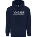 Sarcasm the Elements Personality Funny ECG Childrens Kids Hoodie Navy Blue