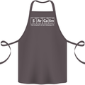 Sarcasm the Elements Personality Funny ECG Cotton Apron 100% Organic Dark Grey