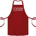 Sarcasm the Elements Personality Funny ECG Cotton Apron 100% Organic Maroon