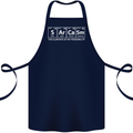 Sarcasm the Elements Personality Funny ECG Cotton Apron 100% Organic Navy Blue