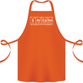 Sarcasm the Elements Personality Funny ECG Cotton Apron 100% Organic Orange
