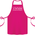 Sarcasm the Elements Personality Funny ECG Cotton Apron 100% Organic Pink