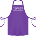 Sarcasm the Elements Personality Funny ECG Cotton Apron 100% Organic Purple