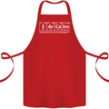 Sarcasm the Elements Personality Funny ECG Cotton Apron 100% Organic Red