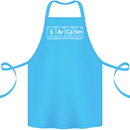 Sarcasm the Elements Personality Funny ECG Cotton Apron 100% Organic Turquoise
