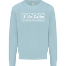 Sarcasm the Elements Personality Funny ECG Kids Sweatshirt Jumper Light Blue