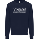 Sarcasm the Elements Personality Funny ECG Kids Sweatshirt Jumper Navy Blue