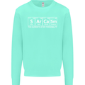 Sarcasm the Elements Personality Funny ECG Kids Sweatshirt Jumper Peppermint
