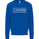 Sarcasm the Elements Personality Funny ECG Kids Sweatshirt Jumper Royal Blue