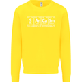 Sarcasm the Elements Personality Funny ECG Kids Sweatshirt Jumper Yellow