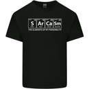 Sarcasm the Elements Personality Funny ECG Kids T-Shirt Childrens Black