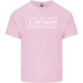 Sarcasm the Elements Personality Funny ECG Kids T-Shirt Childrens Light Pink