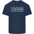 Sarcasm the Elements Personality Funny ECG Kids T-Shirt Childrens Navy Blue