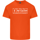 Sarcasm the Elements Personality Funny ECG Kids T-Shirt Childrens Orange