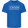 Sarcasm the Elements Personality Funny ECG Kids T-Shirt Childrens Royal Blue