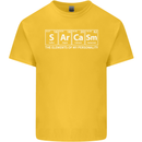 Sarcasm the Elements Personality Funny ECG Kids T-Shirt Childrens Yellow