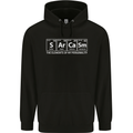 Sarcasm the Elements Personality Funny ECG Mens 80% Cotton Hoodie Black