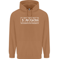 Sarcasm the Elements Personality Funny ECG Mens 80% Cotton Hoodie Caramel Latte