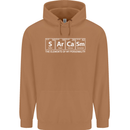 Sarcasm the Elements Personality Funny ECG Mens 80% Cotton Hoodie Caramel Latte
