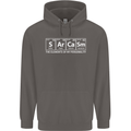 Sarcasm the Elements Personality Funny ECG Mens 80% Cotton Hoodie Charcoal