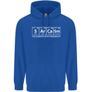 Sarcasm the Elements Personality Funny ECG Mens 80% Cotton Hoodie Royal Blue