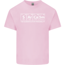 Sarcasm the Elements Personality Funny ECG Mens Cotton T-Shirt Tee Top Light Pink