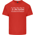 Sarcasm the Elements Personality Funny ECG Mens Cotton T-Shirt Tee Top Red