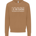 Sarcasm the Elements Personality Funny ECG Mens Sweatshirt Jumper Caramel Latte