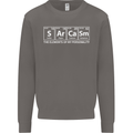 Sarcasm the Elements Personality Funny ECG Mens Sweatshirt Jumper Charcoal