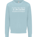 Sarcasm the Elements Personality Funny ECG Mens Sweatshirt Jumper Light Blue