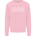 Sarcasm the Elements Personality Funny ECG Mens Sweatshirt Jumper Light Pink