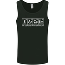 Sarcasm the Elements Personality Funny ECG Mens Vest Tank Top Black