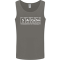 Sarcasm the Elements Personality Funny ECG Mens Vest Tank Top Charcoal