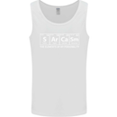Sarcasm the Elements Personality Funny ECG Mens Vest Tank Top White